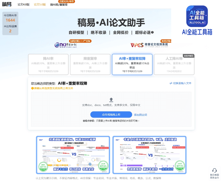 稿易降AI率